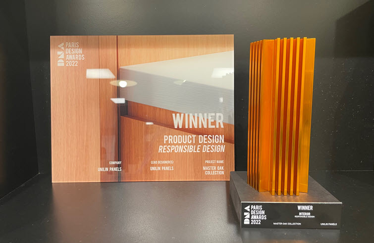 Unilin Master Oak wins award for responsible design